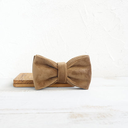 Soft Brown Collar Bow