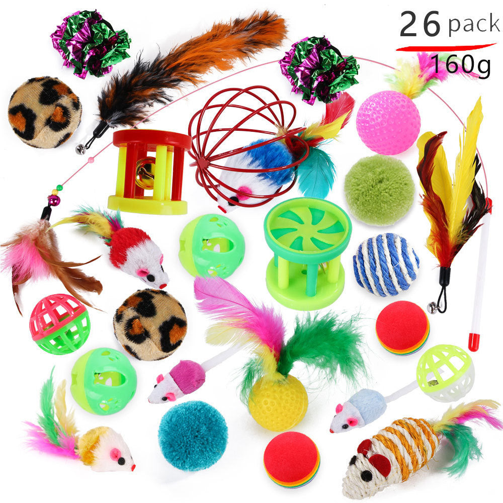 Ultimate Cat Toy Collection with Chasing Stick