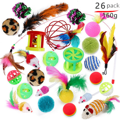 Ultimate Cat Toy Collection with Chasing Stick