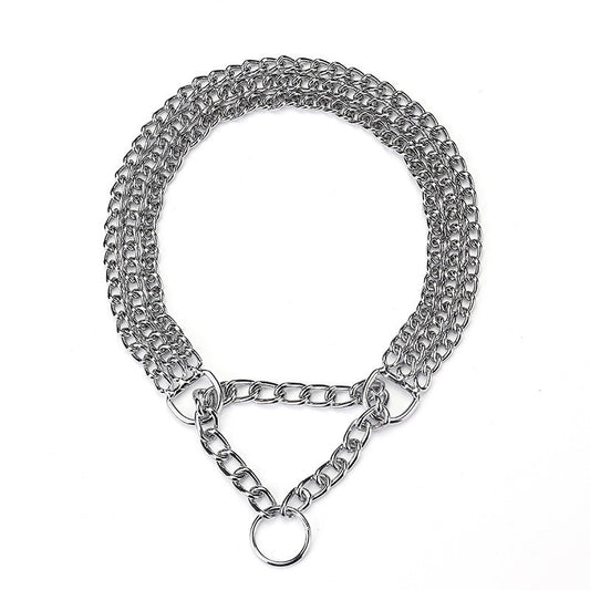 Silver Shine Chain Slip Collar