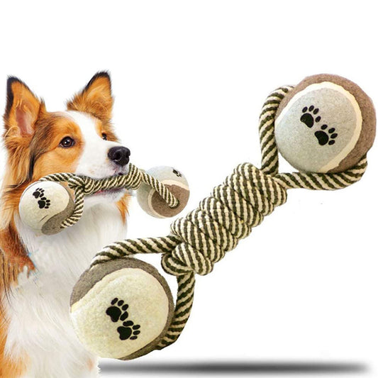 Rope Toy with Tennis Ball