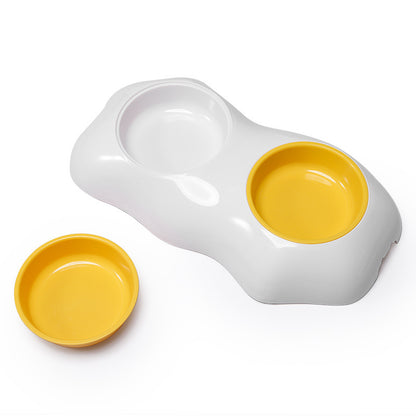 Egg Yolk Shaped Pet Feeding Bowl