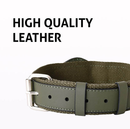 LeatherTracker Dog Collar