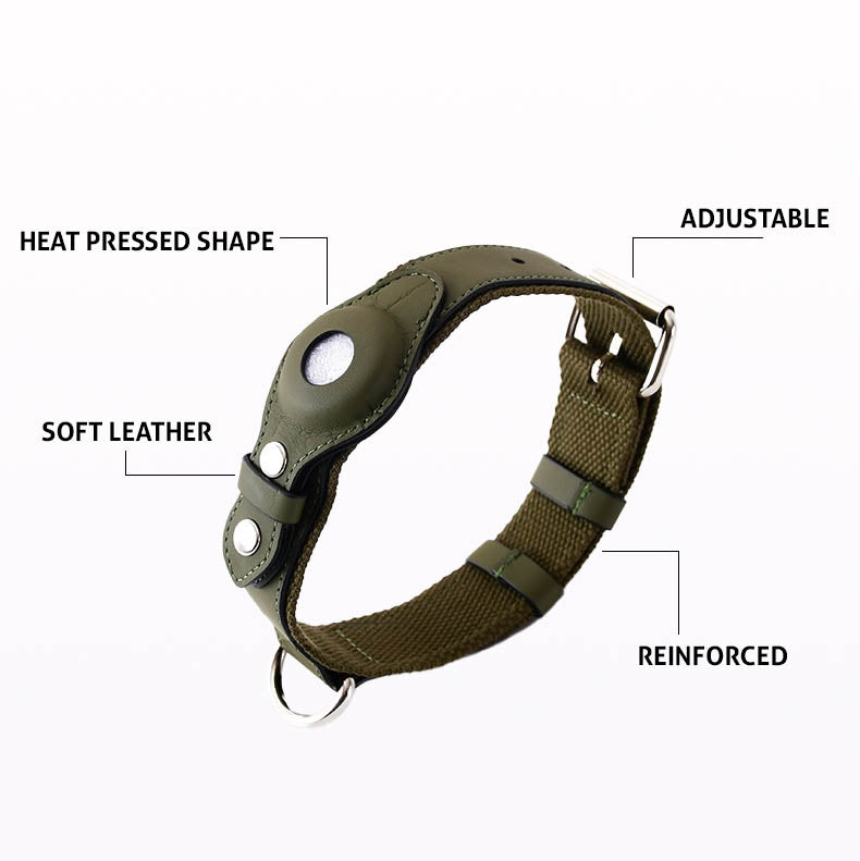 LeatherTracker Dog Collar