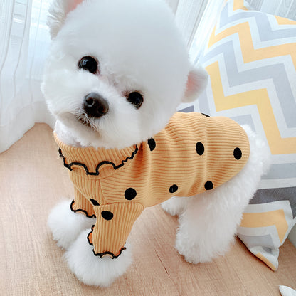 Adorable Polka Dot Dog Shirt