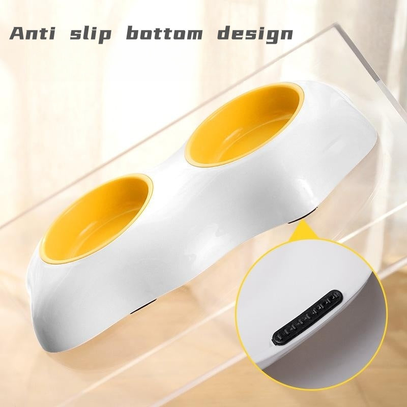 Egg Yolk Shaped Pet Feeding Bowl