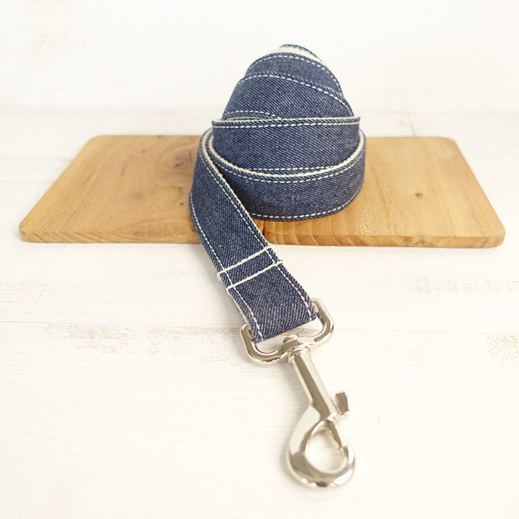 Blue Denim Dog Leash