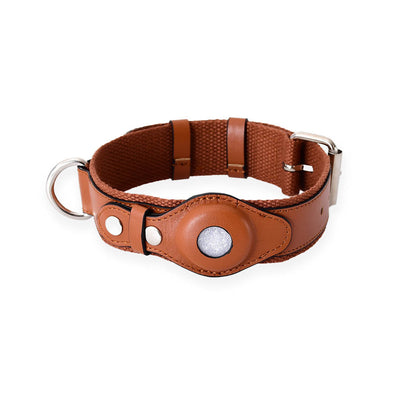 LeatherTracker Dog Collar